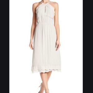 Elliatt Elation Beige midi Halter Dress  Size Small New with tags